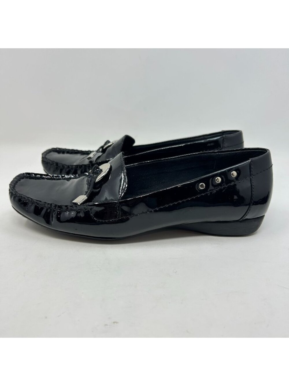 Kelly & Katie Black Patent Leather Loafers Women’s Size 7.5 M Slip On